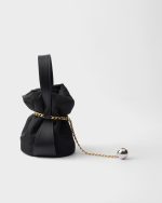 Petit Sac Noir Re-Nylon and nappa leather mini bucket bag - Image 3